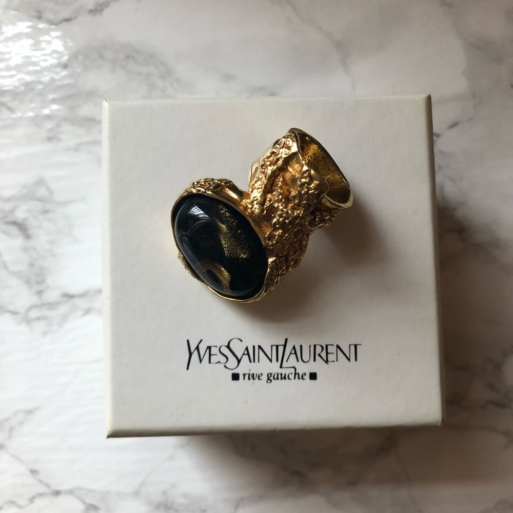 Yves Saint Laurent black ring